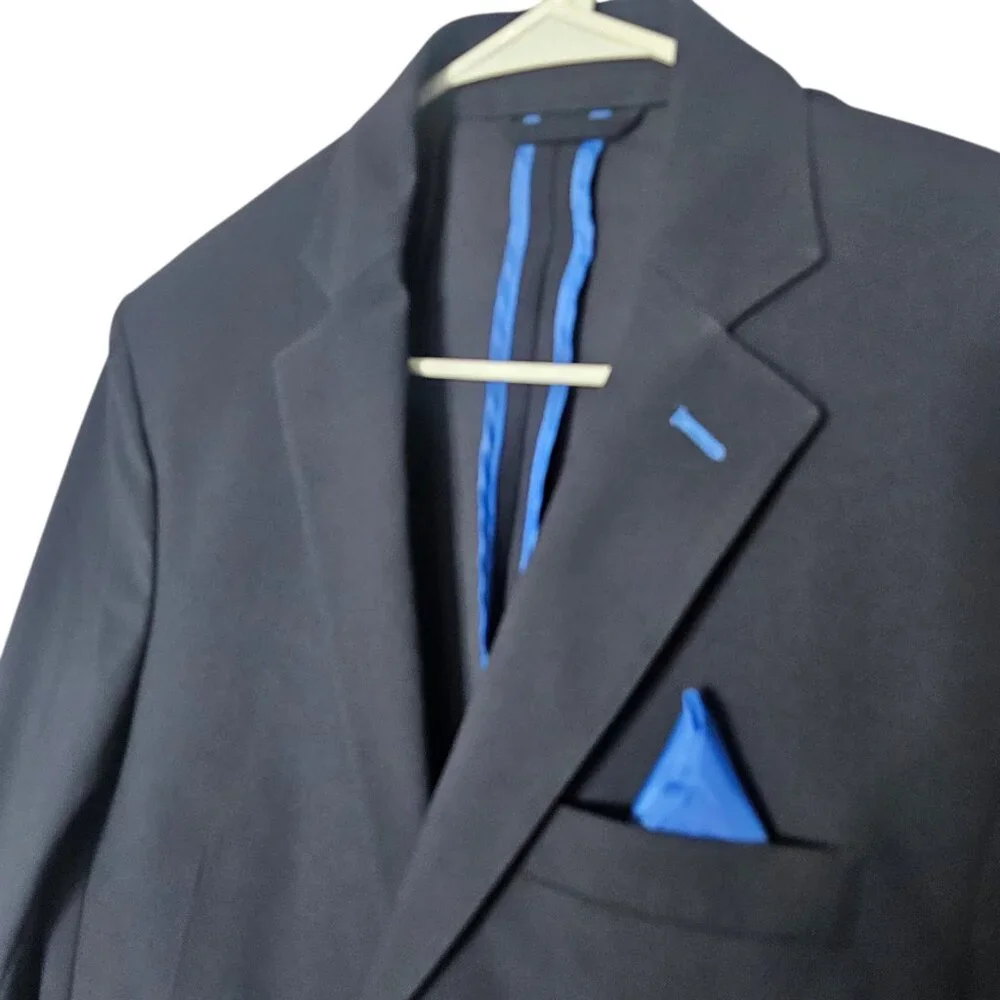 Twillory Blazer Men's 38R Navy Blue Sport Coat Jacket Performance Stretch Preppy - Picture 5 of 15